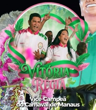 Bi Garcia parabeniza Vitória Régia pelo 2º lugar no Carnaval Amazonense 2026