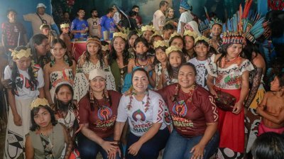 Macelly Veras participa de programação em comunidades indígenas de Maués durante o fim de semana